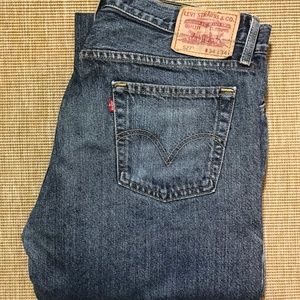 Levi's Blue Low Boot Cut Denim Jeans 34/34